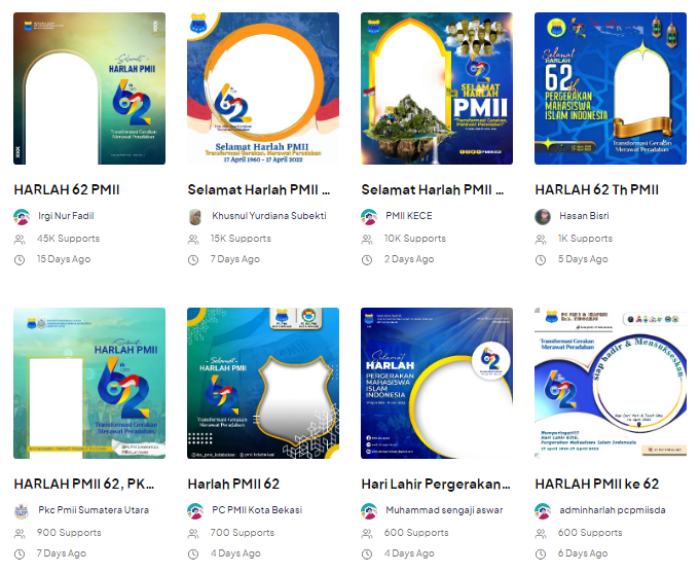 Kumpulan Link Twibbon Harlah PMII ke-62, Terbaru, Terkeren, Terpopuler, Cocok Dipasang di Media Sosial