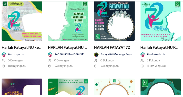 20 Link Twibbon Harlah Fatayat NU ke 72 Pada 24 April 2022 Desain Kece Siap di Download 2 20 Link Twibbon Harlah Fatayat NU ke 72 Pada 24 April 2022 Desain Kece Siap di Download