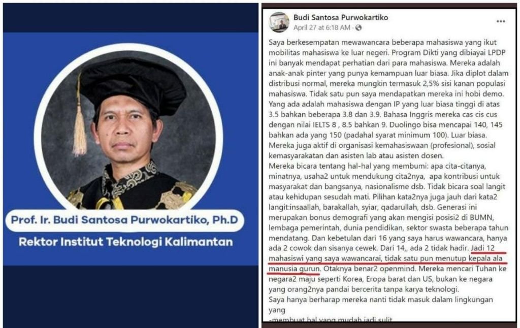 Balada Rektor ITK yang Anti Ucapan Insya Allah dan Barakallah 2 Balada Rektor ITK yang Anti Ucapan Insya Allah dan Barakallah