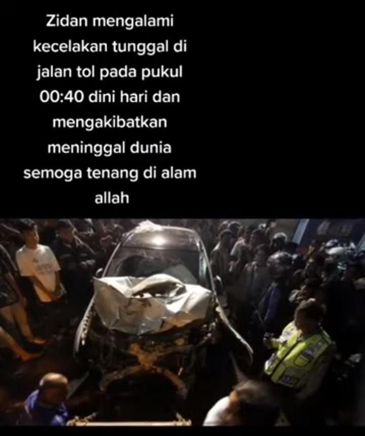 Kecelakaan di Jalan Tol, Zinidin Zidan Dikabarkan Meninggal Dunia, Validkah? 9 Zinidin Zidan Alami Kecelakaan Tunggal hingga Meninggal, Benarkah?