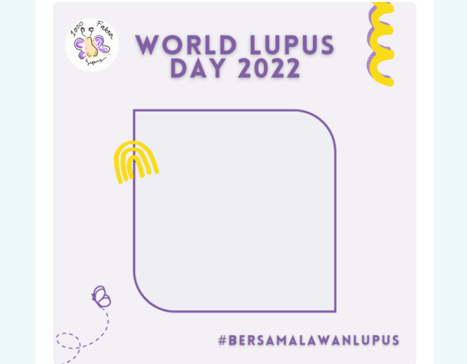 GRATIS! 8 Link Twibbon Hari Lupus Dunia 2022, Cocok Dipasang di Media Sosial 8 Kumpulan Link Twibbon Hari Lupus Sedunia 2022, Desain Keren dan Banyak Dicari