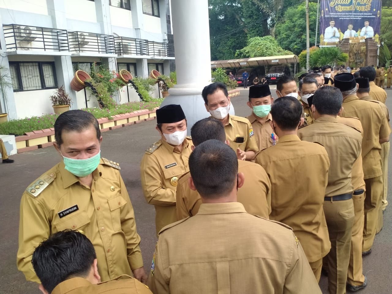 Pemkot Serang Gelar Halal Bihalal, Walikota Syafrudin: Aturan WFH Belum Turun