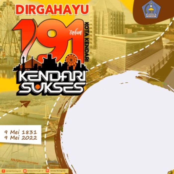 Gratis! Kumpulan Link Twibbon HUT Kota Kendari ke-191 pada 9 Mei 2022, Cocok Dibagikan di Sosmed