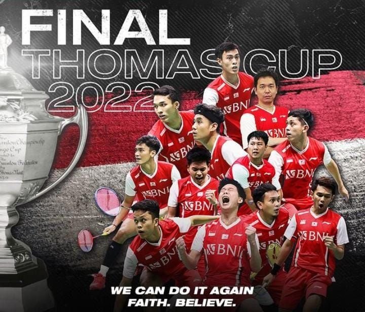 Link Streaming Final Thomas Cup 2022 Indonesia vs India, Lengkap dengan Jam Tayang dan Prediksi Pemain 1 Link Streaming Final Thomas Cup 2022 Indonesia vs India, Lengkap dengan Jam Tayang dan Prediksi Pemain