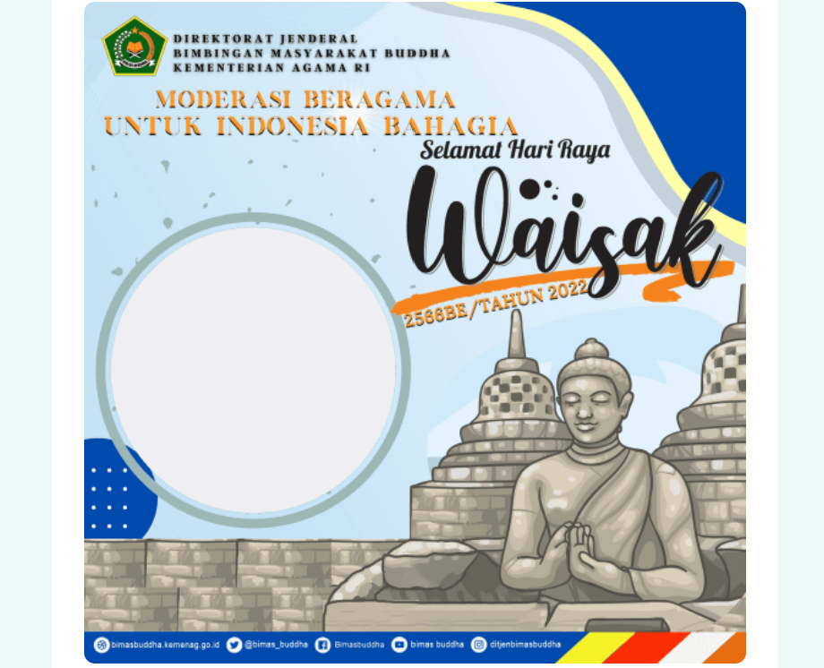 GRATIS! 20 Link Twibbon Hari Raya Waisak 2022 atau 2566 BE, Cocok Dipasang di Media Sosial 6 GRATIS! 20 Link Twibbon Hari Raya Waisak 2022 atau 2566 BE, Cocok Dipasang di Media Sosial