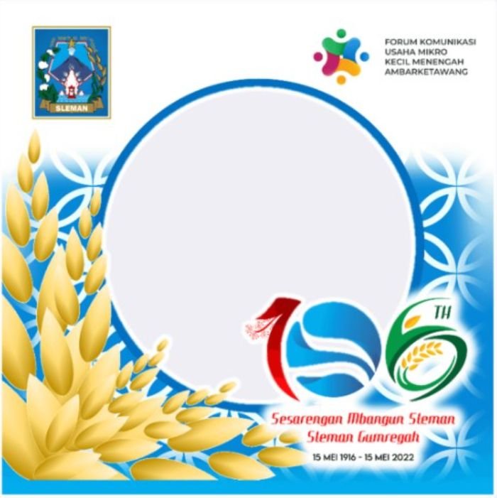 Tinggal Klik! Kumpulan Link Twibbon Hari Jadi Kabupaten Sleman Tahun 2022 ke-106, Cocok Dibagikan di Medsos