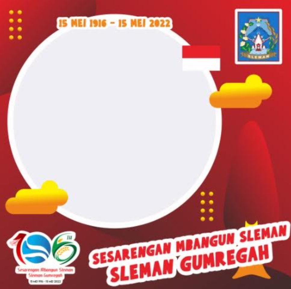 Download Gratis! 10 Link Twibbon Hari Jadi Kabupaten Sleman ke-106, Cocok Dibagikan di Sosial Media