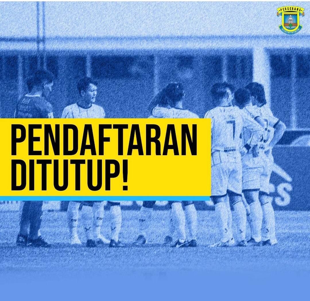 Perserang Buka Pendaftaran Calon Pemain Lokal untuk Liga 2, Hanya dalam 24 Jam Langsung Ditutup 6 Perserang Buka Pendaftaran Calon Pemain Lokal untuk Liga 2, Hanya dalam 24 Jam Langsung Ditutup