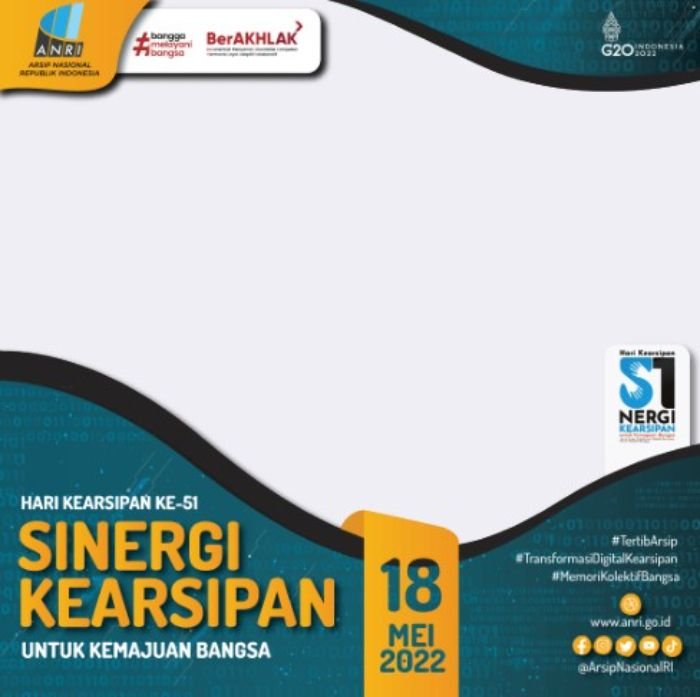 Download Disini! 10 Link Twibbon Hari Kearsipan Nasional 2022 Desain Terbaru, Cocok Dibagikan di Media Sosial 3 Download Disini! 10 Link Twibbon Hari Kearsipan Nasional 2022 Desain Terbaru, Cocok Dibagikan di Media Sosial