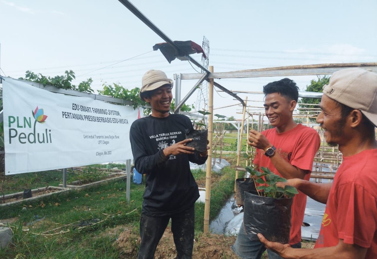Kegiatan Kelompok Tani Sridoran Farm, Ajarkan Masyarakat Edu Smart Farming System