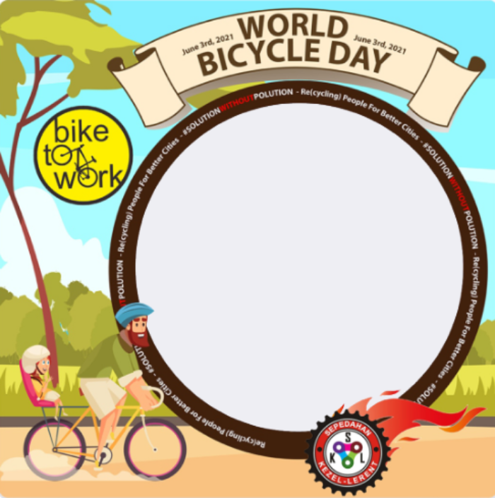 Gratis! 15 Link Twibbon Hari Sepeda Sedunia 2022, Desain Keren dan Kekinian, Cocok Dipasang di Medsos