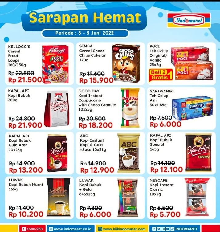 Program JSM Indomaret Periode 3-5 Juni 2022, Harga Kopi Murah Banget 7 Program JSM Indomaret Periode 3-5 Juni 2022, Harga Kopi Murah Banget