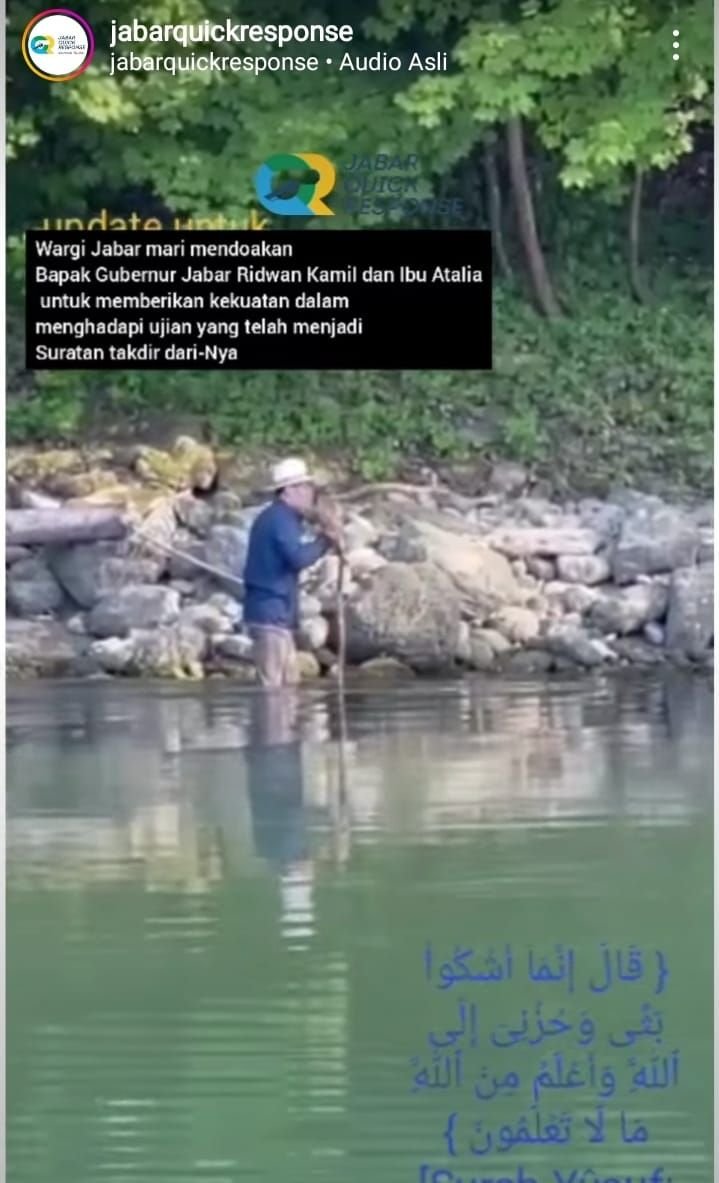 Sebelum Pulang ke Indonesia, Ridwan Kamil Lantunkan Adzan di Sungai Aaree