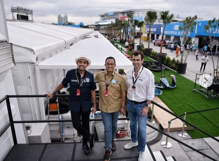 Jakarta Formula E Sukses, Anies Baswedan: Tak Mungkin Terwujud Tanpa Ahmad Sahroni
