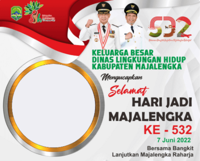 Gratis! 10 Link Twibbon Hari Jadi Kabupaten Majalengka ke-532, 7 Juni 2022 Desain Terbaru, Keren dan Kekinian