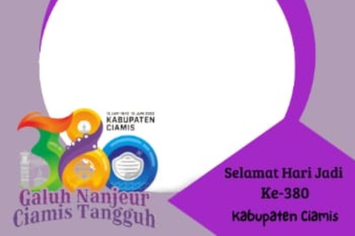 10 Link Twibbon Hari Jadi Kabupaten Ciamis ke-380 , Desain Keren dan Kece, Download Gratis