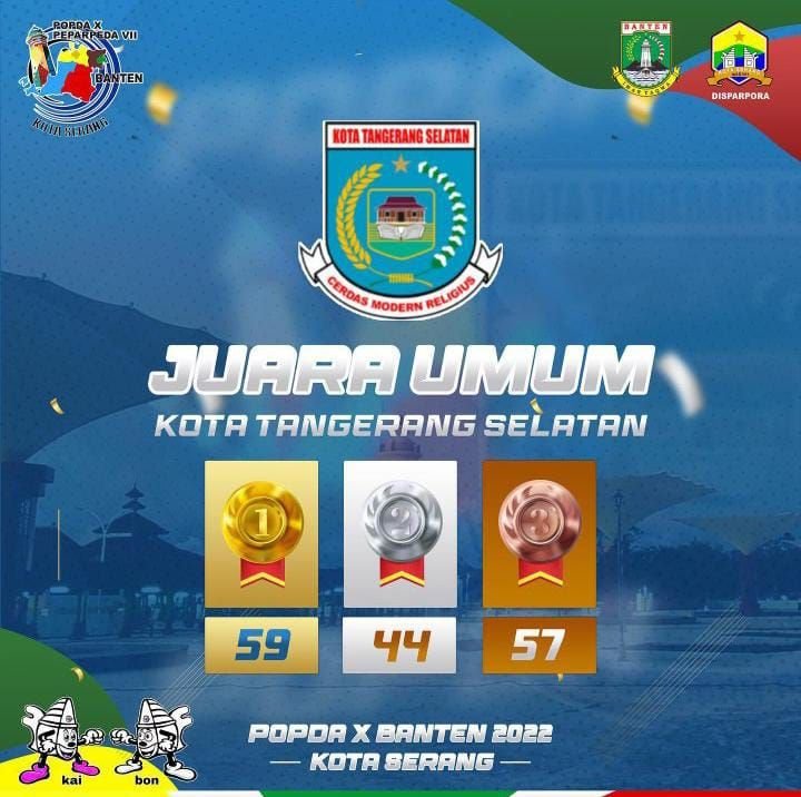 Kota Tangerang Selatan Menjadi Juara Umum pada POPDA X Banten 3 Kota Tangerang Selatan Menjadi Juara Umum pada POPDA X Banten