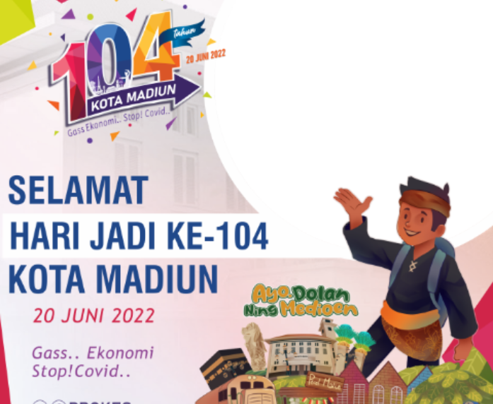 Gratis! 10 Link Twibbon Hari Jadi Kota Madiun ke-104 Tahun 2022, Terbaru, Keren dan Kekinian