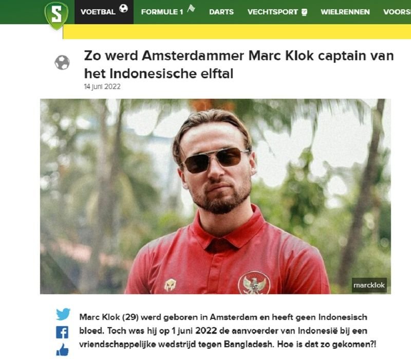Sukses jadi Kapten Timnas Indonesia, Marc Klok Buat Heboh Publik Belanda