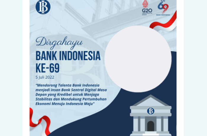 10 Link Twibbon HUT Bank Indonesia ke-69, Desain Elegan dan Sederhana, Download Gratis 1 10 Link Twibbon HUT Bank Indonesia ke-69, Desain Elegan dan Sederhana, Download Gratis