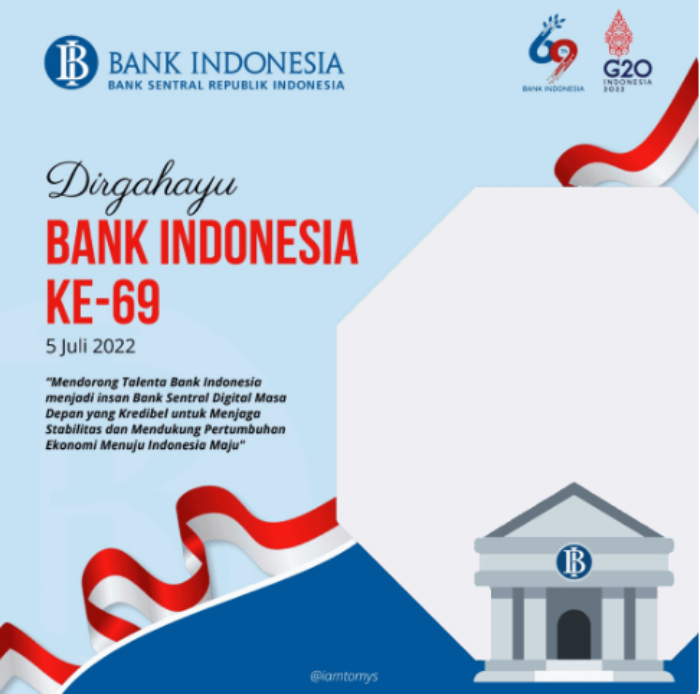 Terbaru! 15 Link Twibbon Hari Bank Indonesia ke-69, Desain Paling Keren dan Kekinian 7 Terbaru! 15 Link Twibbon Hari Bank Indonesia ke-69, Desain Paling Keren dan Kekinian