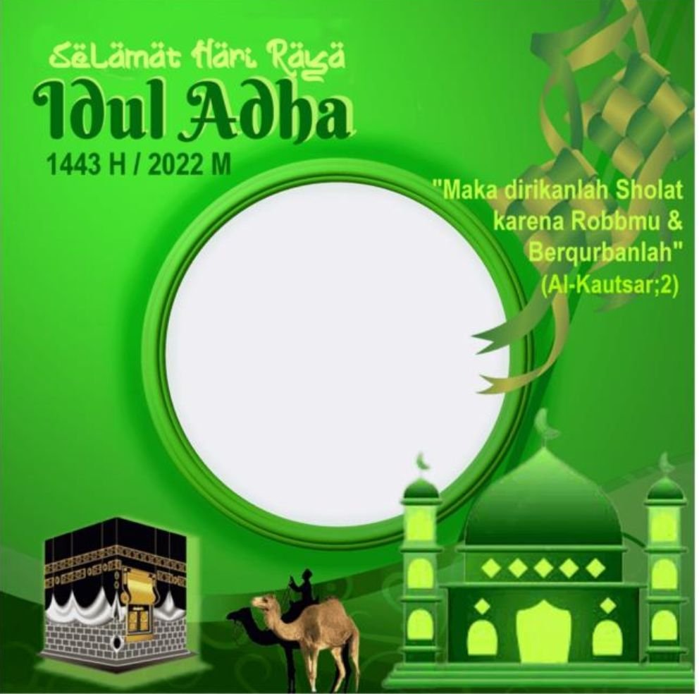 15 Link Twibbon Hari Raya Idul Adha 2022, Desain Islami dengan Pernak Pernik khas Lebaran Haji