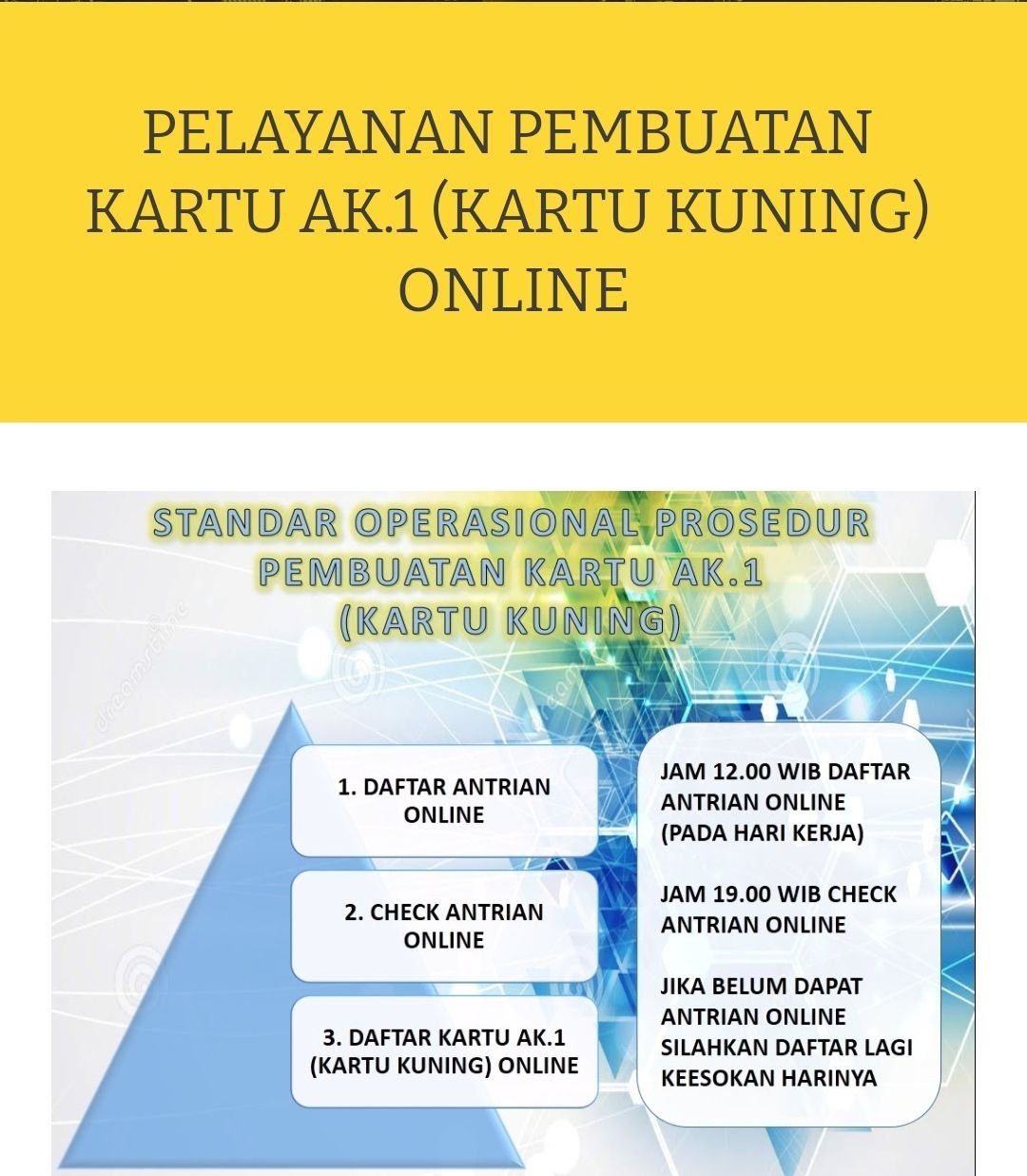 Cara Membuat Kartu Kuning Pada Disnaker Via Online Atau Offline, Simak Penjelasan Dan Persyaratannya
