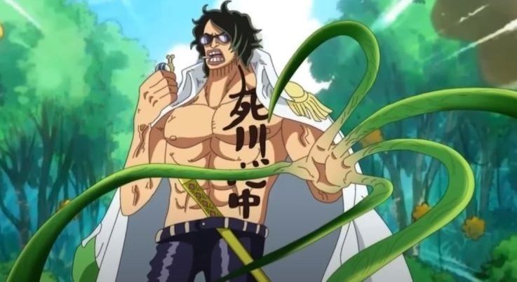 Link Baca dan Spoiler One Piece Chapter 1054: Momonosuke dan Yamato Hadapi Admiral Ryokugyu 2 One Piece Chapter 1054: Nama dan Tipe Buah Iblis Ryokugyu Terungkap