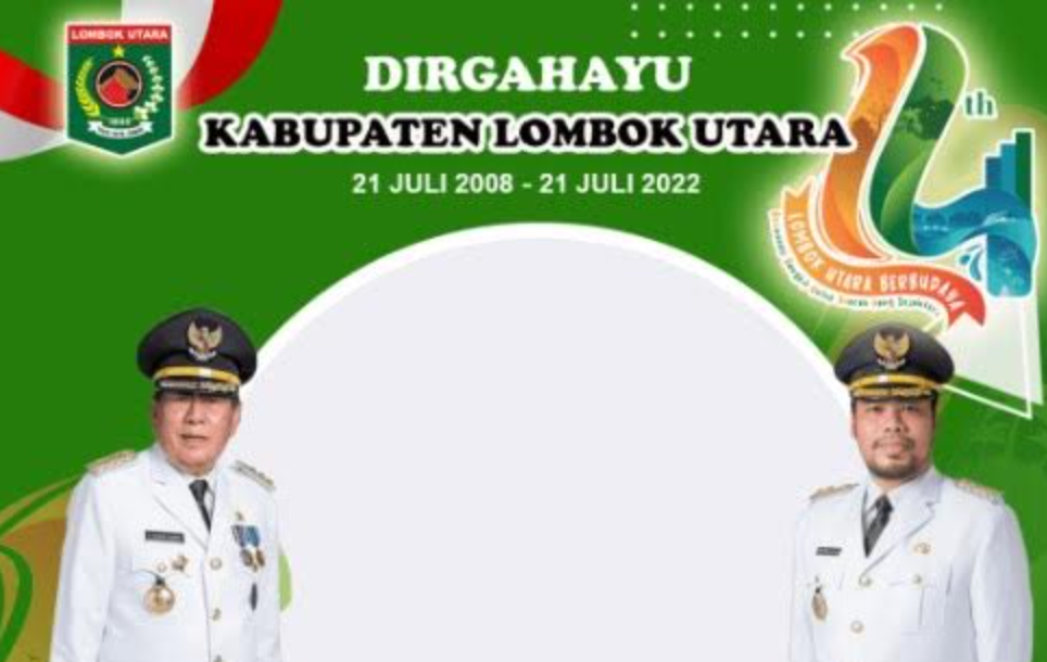Klik Di Sini! Kumpulan Link Twibbon Hari Jadi Kabupaten Lombok Utara ke-14 Desain Terbaru, Elegan dan Kekinian