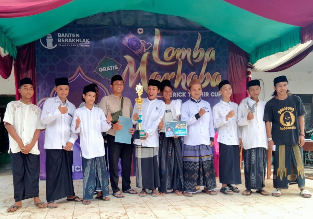 Sambut 1 Muharram, Yayasan Banten Berahlak Gelar Lomba Marhaba Erick Thohir Cup di Cikeusik