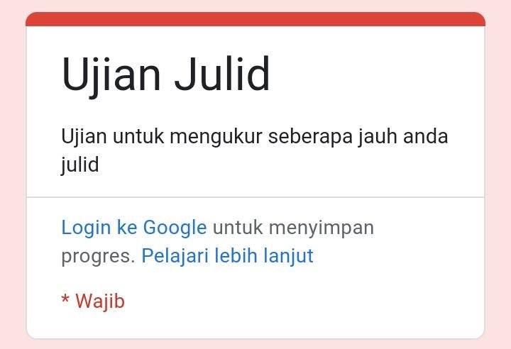 Link Ujian Julid Docs Google Form, Coba Tes Jangan-jangan Kamu Dijauhi Karena Terlalu Nyinyir ke Orang