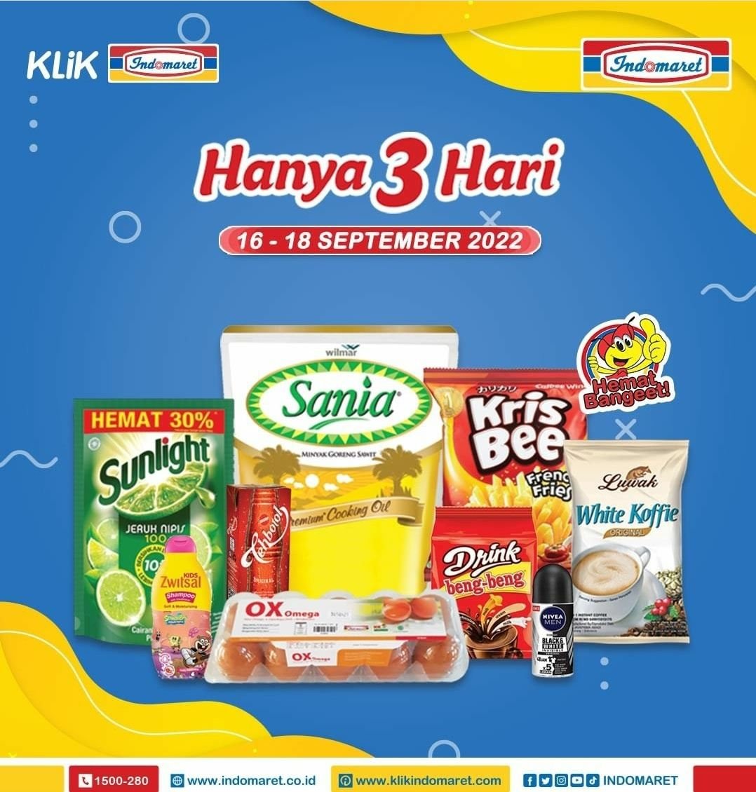 Promo JSM Indomaret Hari Ini, Jumat 16 September Dari Perlengkapan Anak Hingga Kebutuhan Dapur