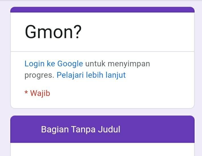Klik Link Ujian Gamon Docs Google Form, Coba Dulu Apakah Kamu Beneran Gagal Move On?