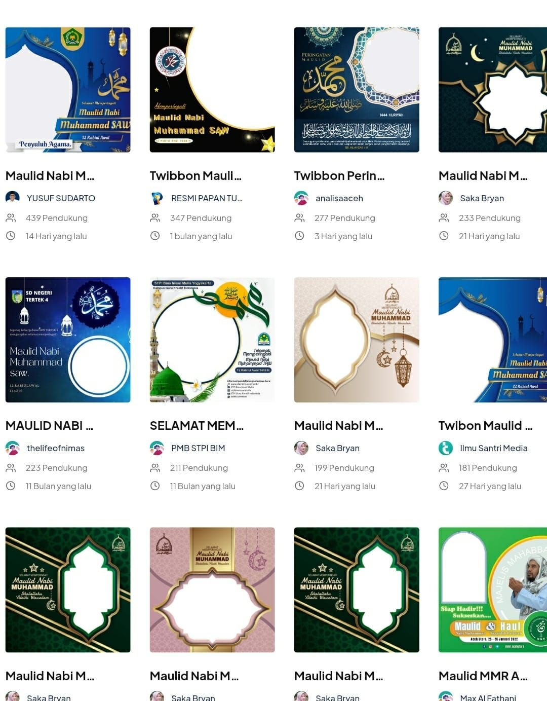 8 Link Twibbon Maulid Nabi Muhammad SAW 2022, Bingkai Foto yang Kekinian 3 15 Link Twibbon Maulid Nabi Muhammad SAW dengan Desain Terbaru dan Paling Banyak Dicari di Tahun Ini