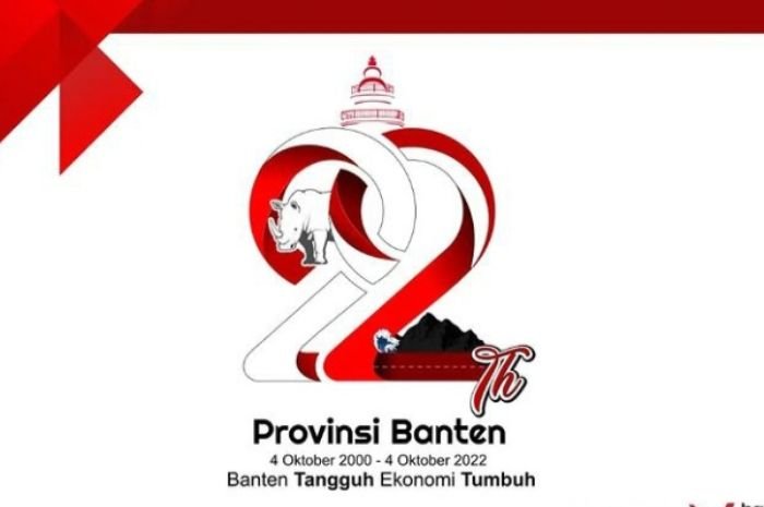 10 Ucapan Selamat Hari Jadi Provinsi Banten 2022 ke 22, Kembalikan Kebahagiaan Masyarakat 2 Filosofi di Balik Logo HUT Banten ke-22, dari Menggambarkan Kegigihan dan Kenapa Harus Dominan Warna Merah