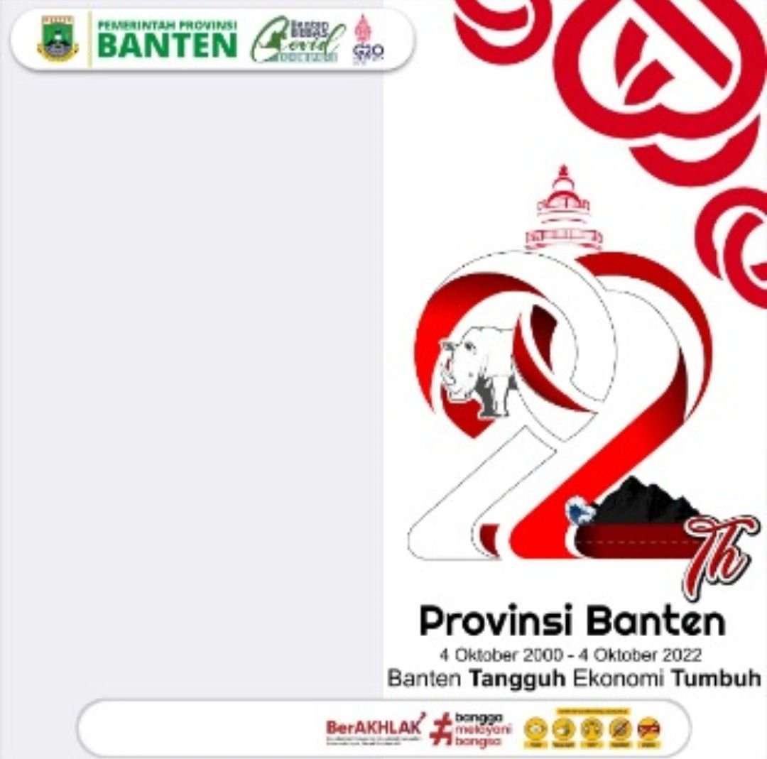 Kumpulan Link Twibbon HUT Banten ke-22 dengan Desain Elegan untuk Dijadikan Foto Profil Medsos