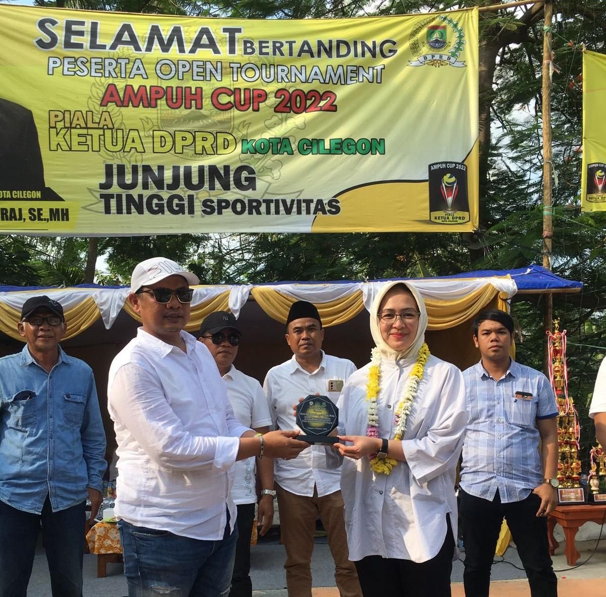 Airin Hadiri Turnamen Bola Voli di Ciwandan Cilegon, Mulai Kenalkan Diri Sebagai Calon Gubernur