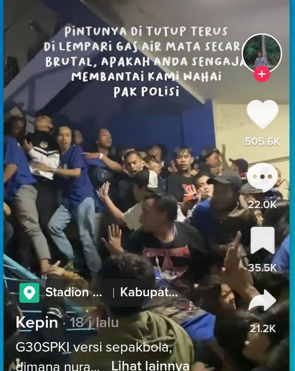 Kesaksian Korban Selamat Tragedi Kanjuruhan, Tribun Stadion yang Aman Diberondong Gas Air Mata