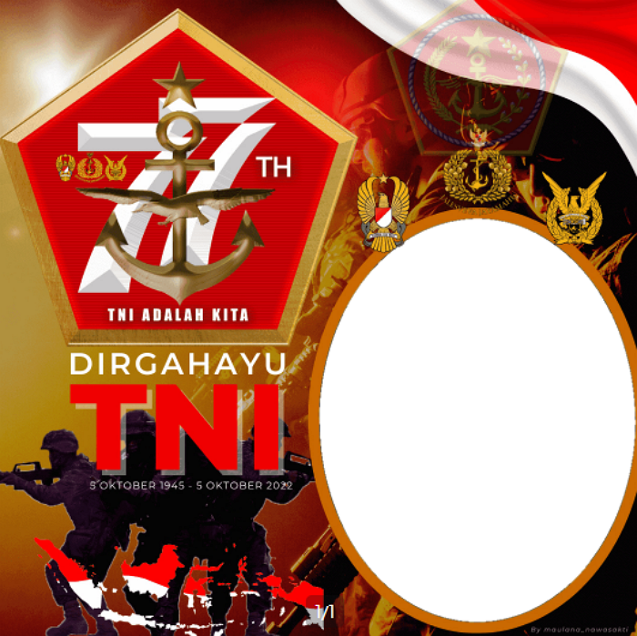 15 Link Twibbon HUT TNI ke 77 Tahun 2022, Desain Gagah, Keren dan Kekinian, Cocok Dibagikan di Medsos dan WA