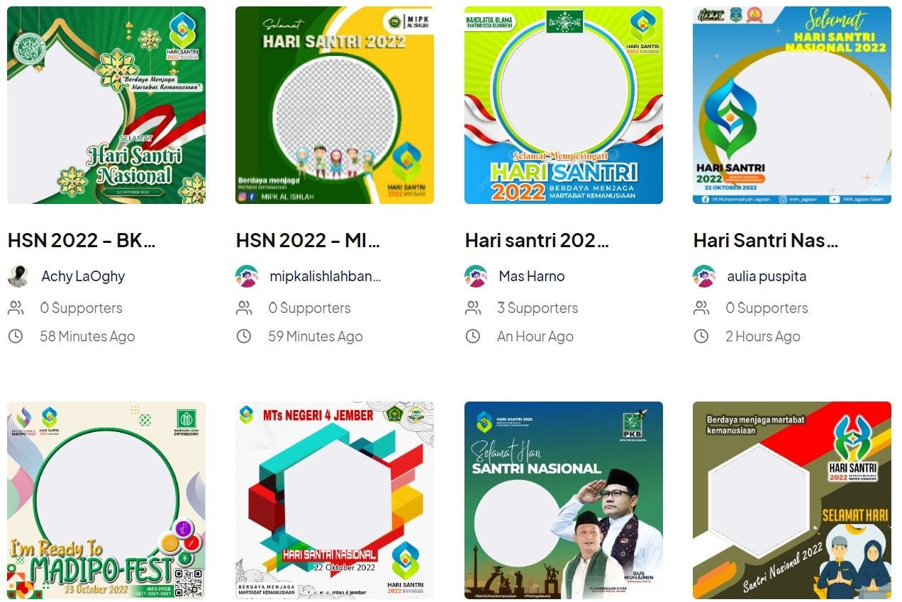 10 Link Twibbon Hari Santri 2022, Desain Islami tapi Tidak Ketinggalan Zaman 2 8 Link Twibbon Hari Santri 2022, Desain Kekinian, Elegan, dan Mewah