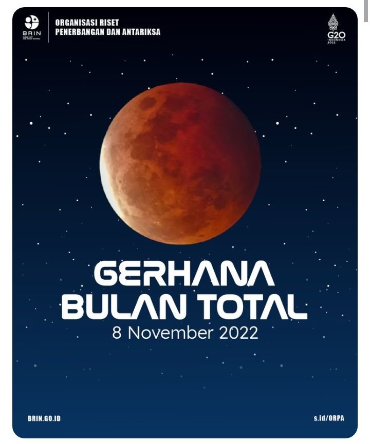 Gerhana Bulan Total Terjadi 8 November, Ini Waktu dan Wilayah yang Dapat Melihatnya