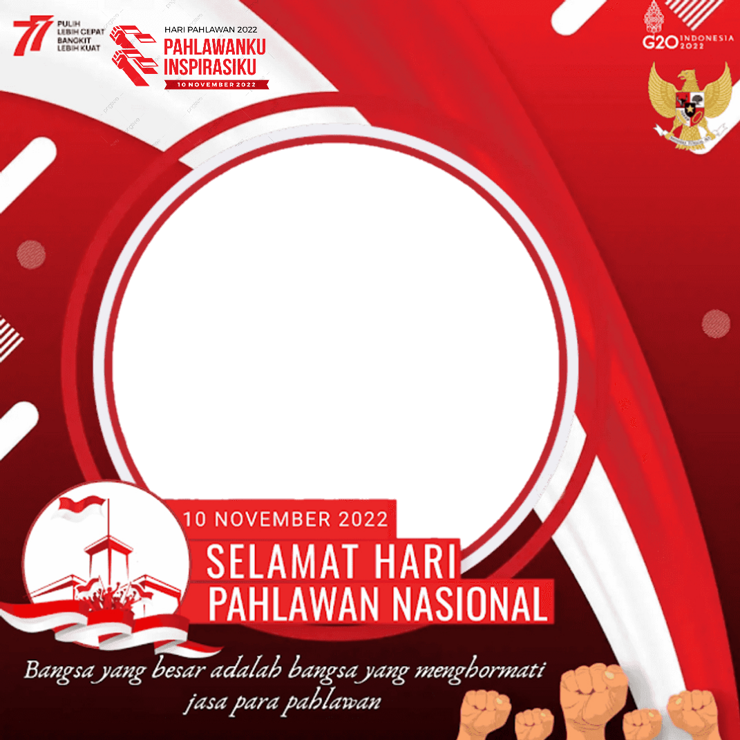 15 Link Twibbon Hari Pahlawan 2022 Pilihan dan Terbaik, Desain Penuh Semangat, Menarik dan Terbaru