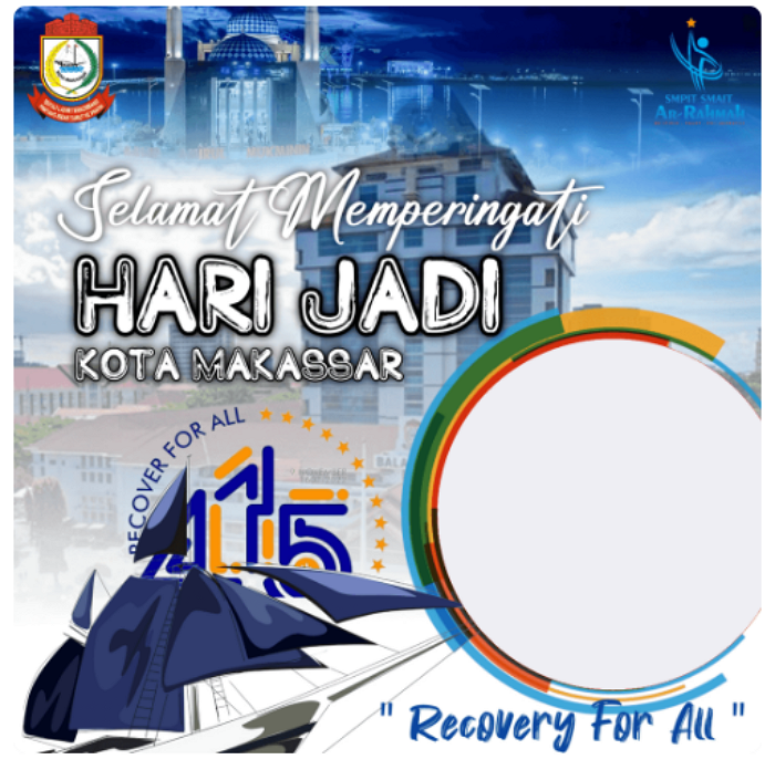 Terbaru! 15 Link Twibbon HUT Kota Makassar ke-415 Tahun 2022, Desain Keren dan Kekinian