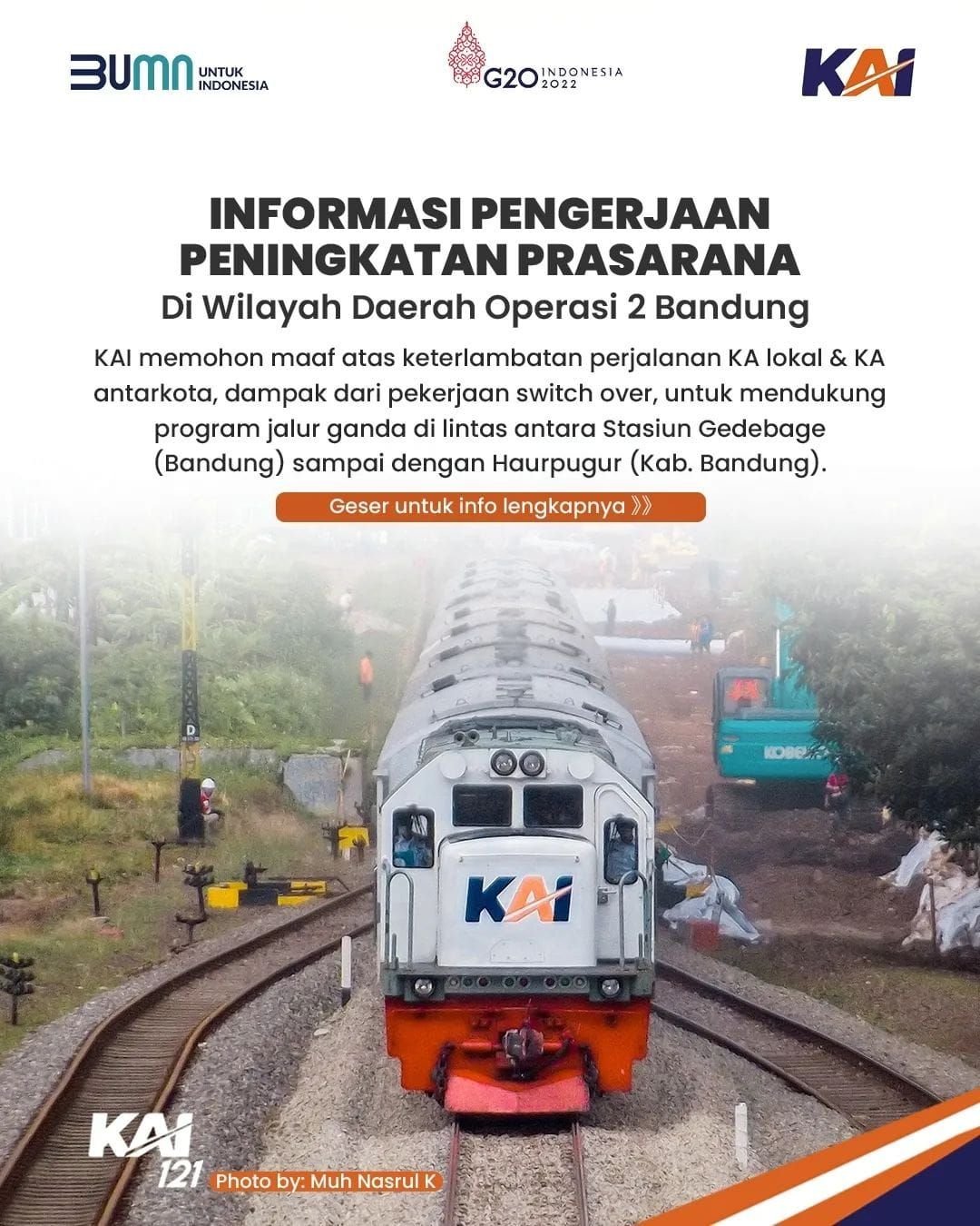 KAI Umumkan Adanya Keterlambatan Perjalanan Kereta Api Hingga 30 November 2022 1 KAI Umumkan Adanya Keterlambatan Perjalanan Kereta Api Hingga 30 November 2022