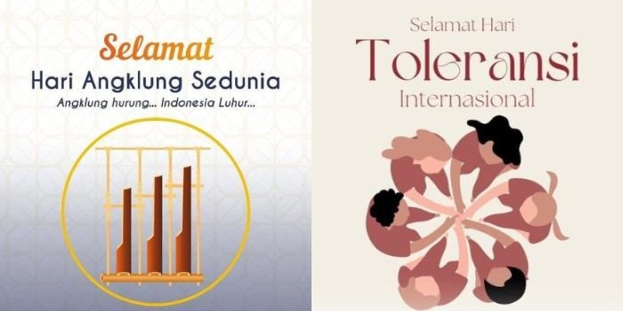 16 November 2022 Memperingati Hari Apa? Cek Sini, Ada Hari Toleransi Internasional dan Hari Angklung Sedunia 3 16 November 2022 Memperingati Hari Apa? Cek Sini, Ada Hari Toleransi Internasional dan Hari Angklung Sedunia