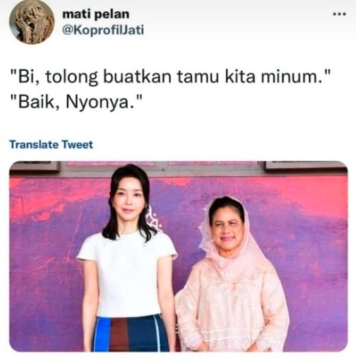 Foto Ibu Iriana Jokowi dan Ibu Negara Korea Selatan Disandingkan, Buat Kaesang Ngamuk: Maksudmu Gimana 2 Kaesang Ngamuk Foto Ibunya Disandingkan dengan Ibu Negara Korea Selatan Begini Kronologinya