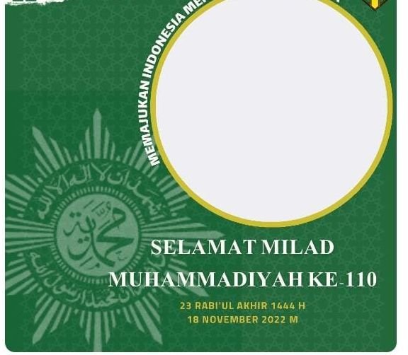 10 Link Twibbon Milad Muhammadiyah Ke 110, Desain Bersinar dan Bercahaya, Sudah Bisa Diunduh dari Sekarang