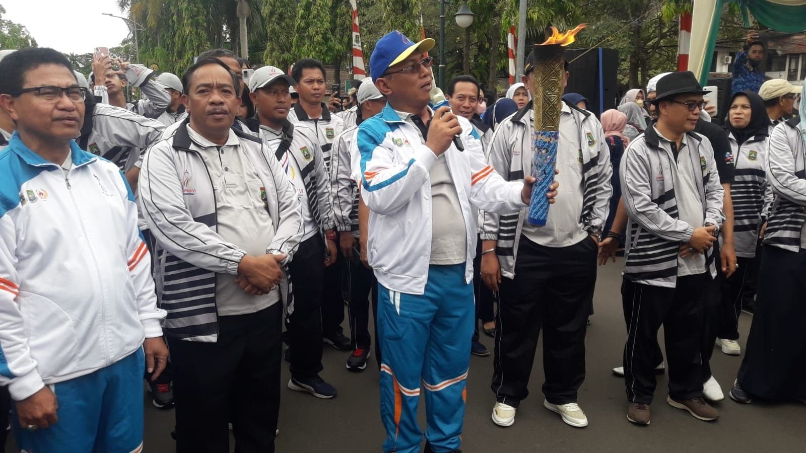 Slogan Cilegon Juara Bergema saat Pelepasan Atlet ke Porprov Banten, Drumband Sumbang 2 Emas