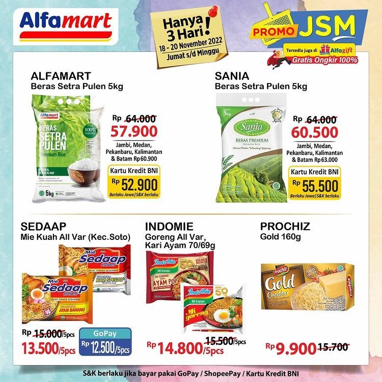 Daftar Produk di Katalog Promo JSM Alfamart 18-20 November 2022, Kebutuhan Pokok Diskon Gede-gedean 2 Daftar Produk di Katalog Promo JSM Alfamart 18-20 November 2022, Kebutuhan Pokok Diskon Gede-gedean