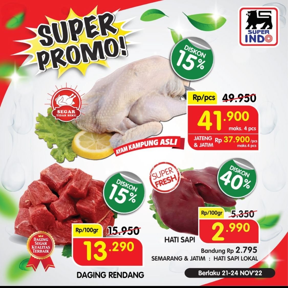 Katalog Promo Superindo 21 November-24 November 2022. Lengkap dan Terbaru, Diskon Besar-Besaran